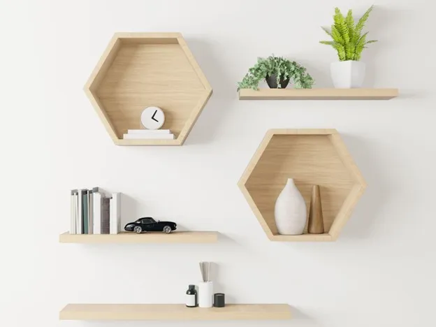 Hanging Wood Shelving Decor