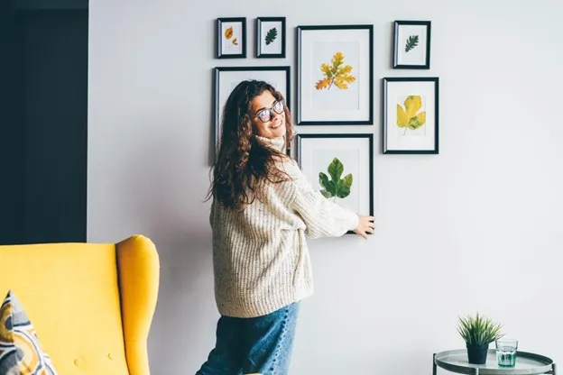 Woman Decorating Her Apartment