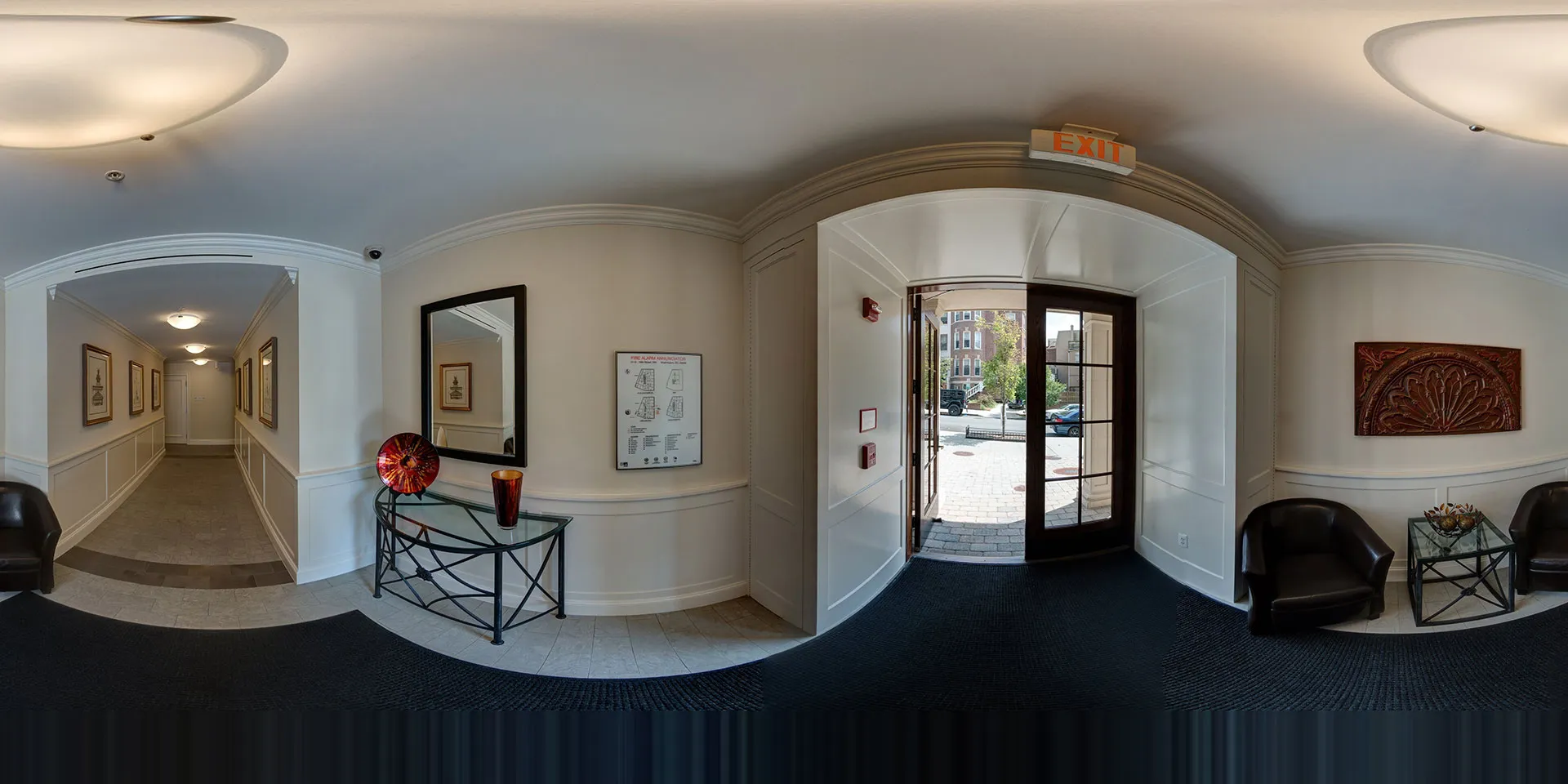 The Asher — Lobby 360° vantage
