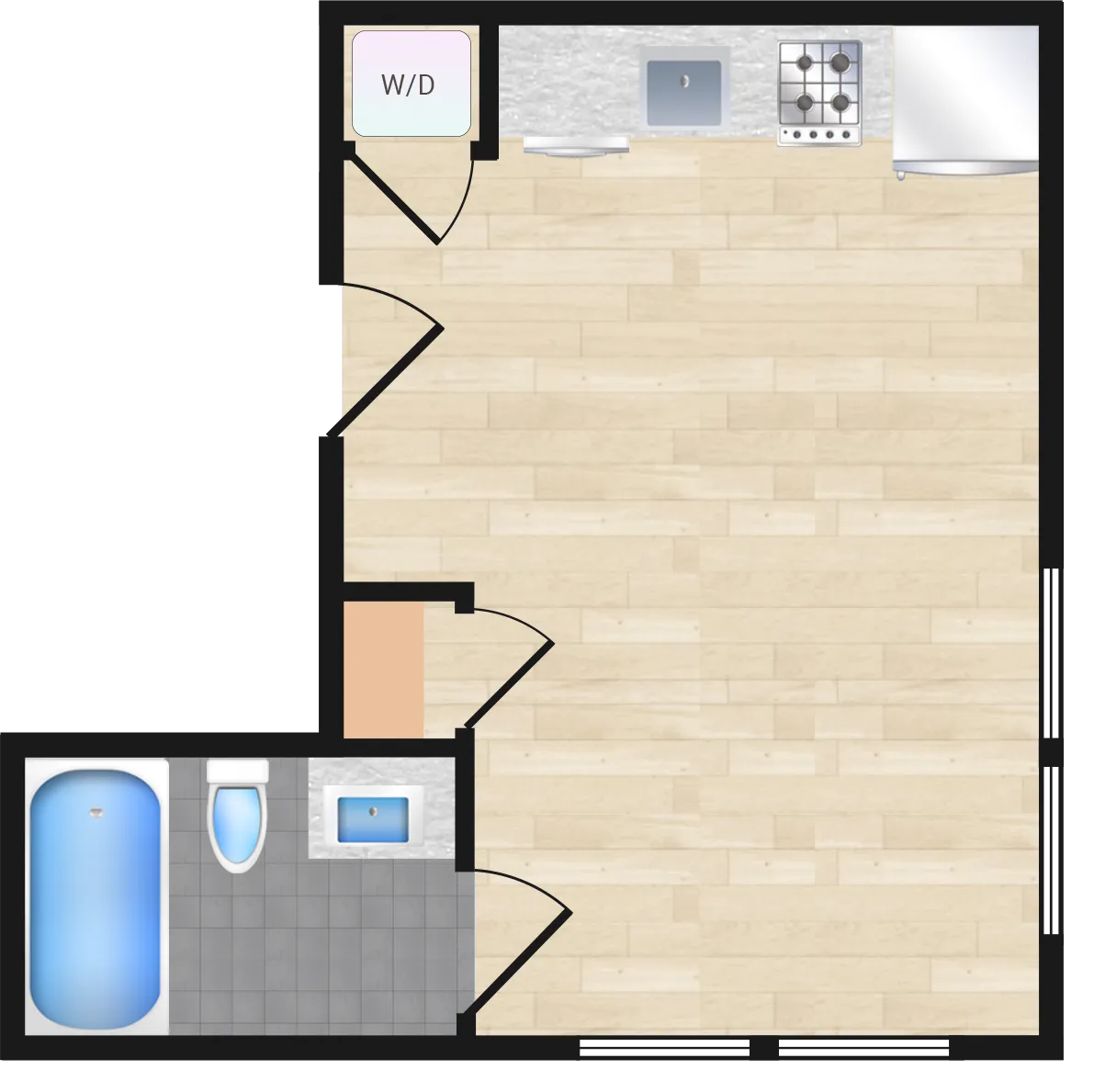 Studio — Studio 229 floor plan