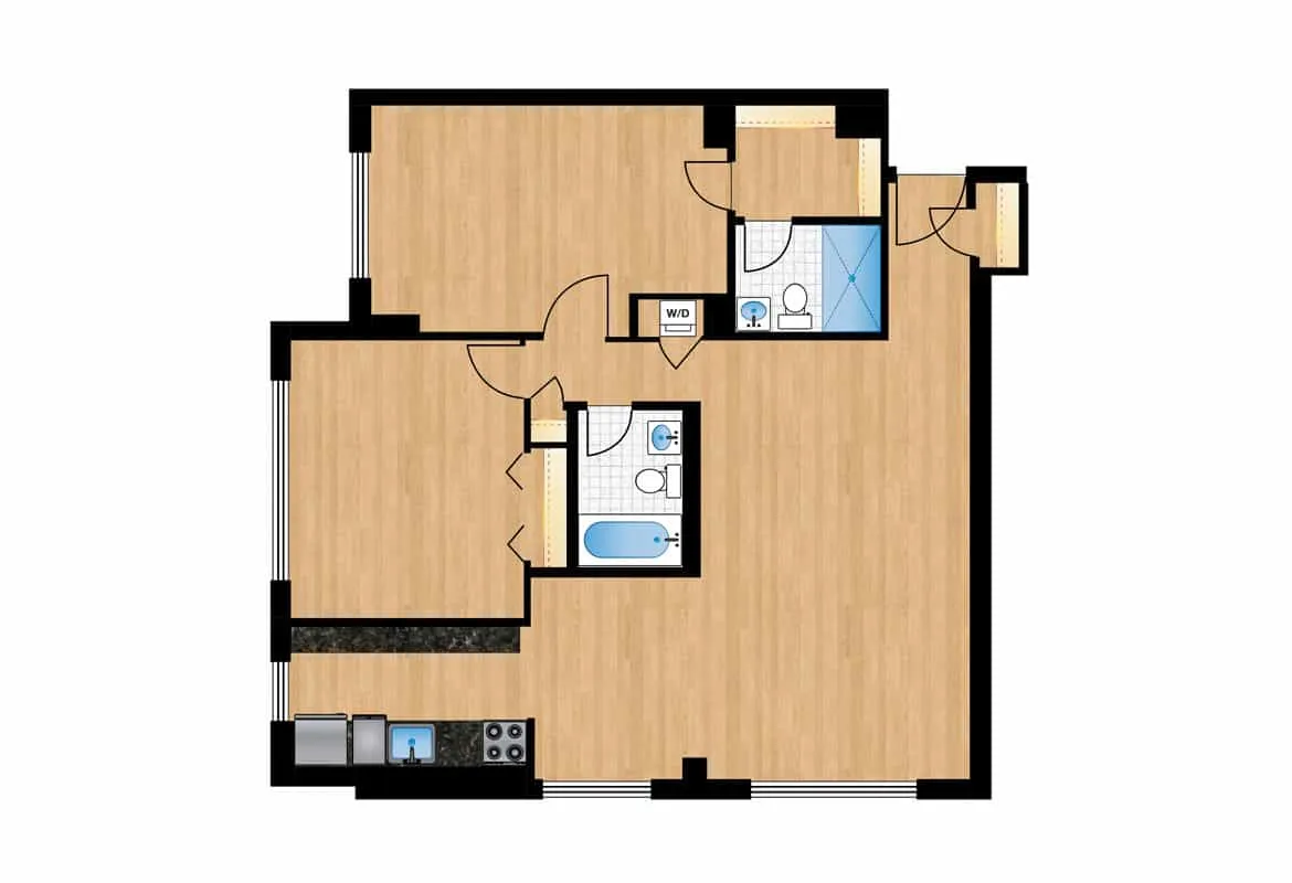 Two Bedroom — Tier 11 floor plan