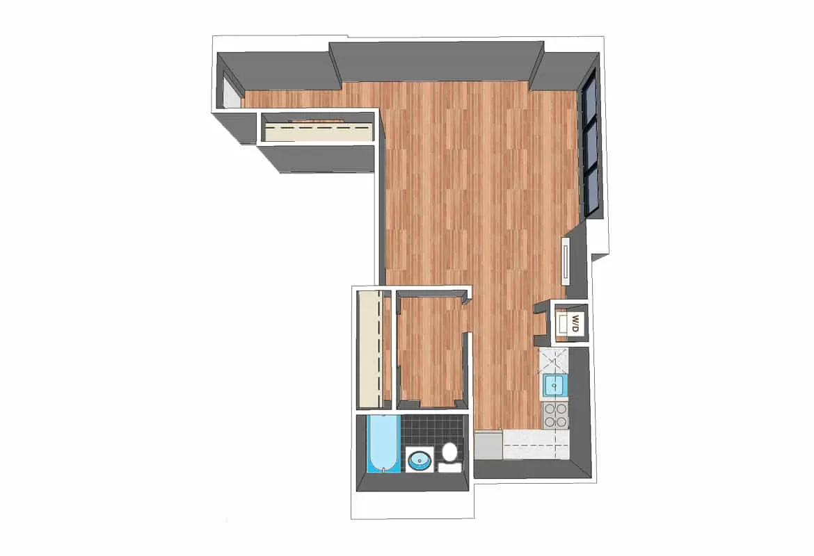 Studio — Tier 11 floor plan