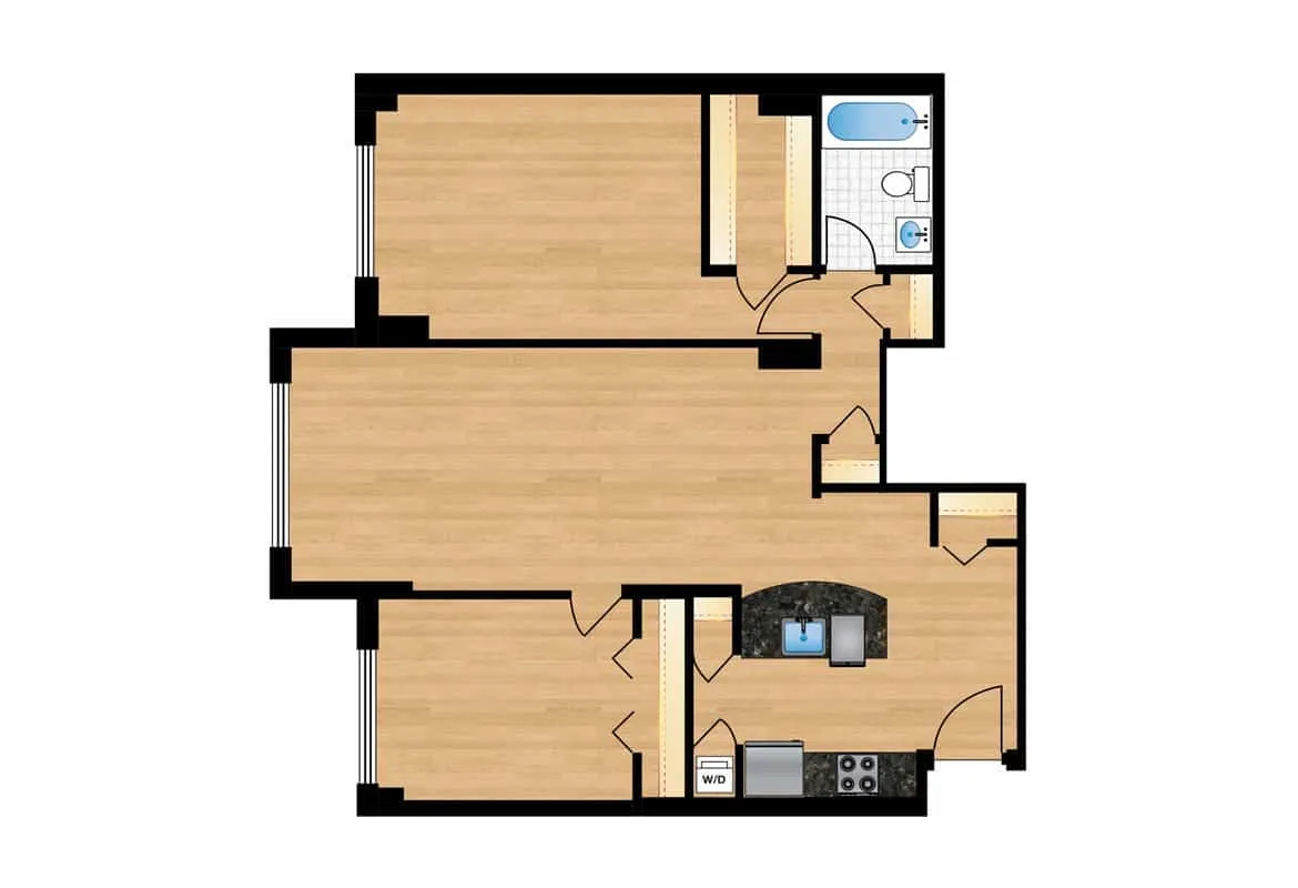 Two Bedroom — Tier 12 floor plan
