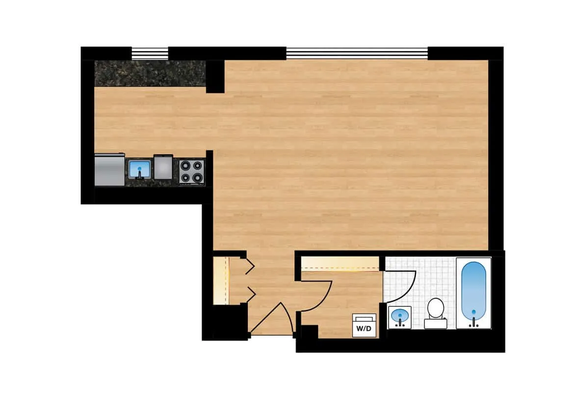Studio — Tier 2 floor plan