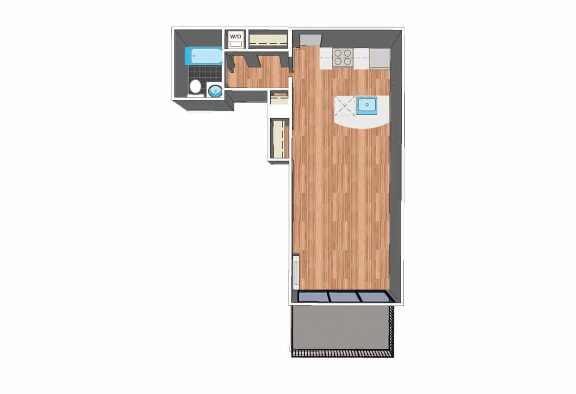 Studio — Tier 23-27-31 floor plan