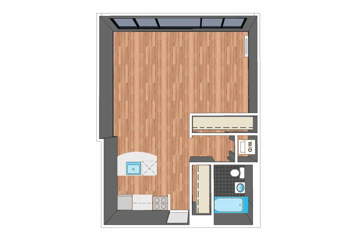 Studio — Tier 5-7-9 floor plan