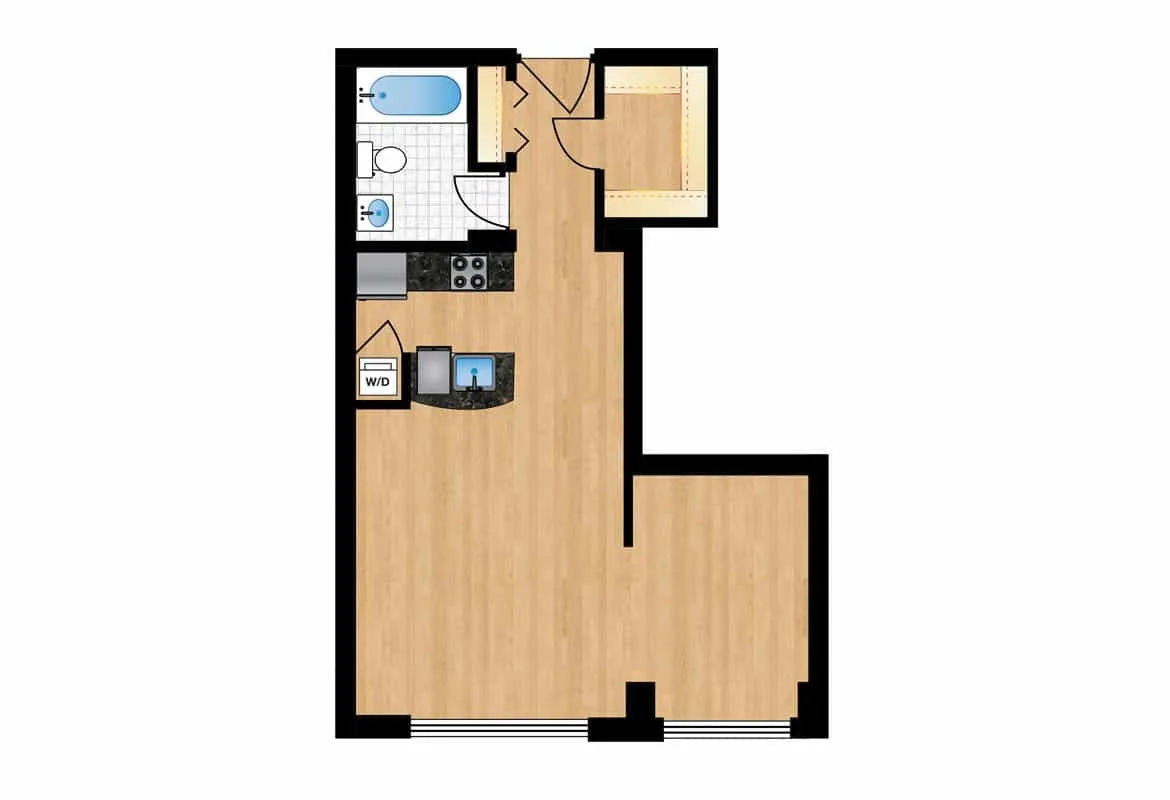 Studio — Tier 7 floor plan