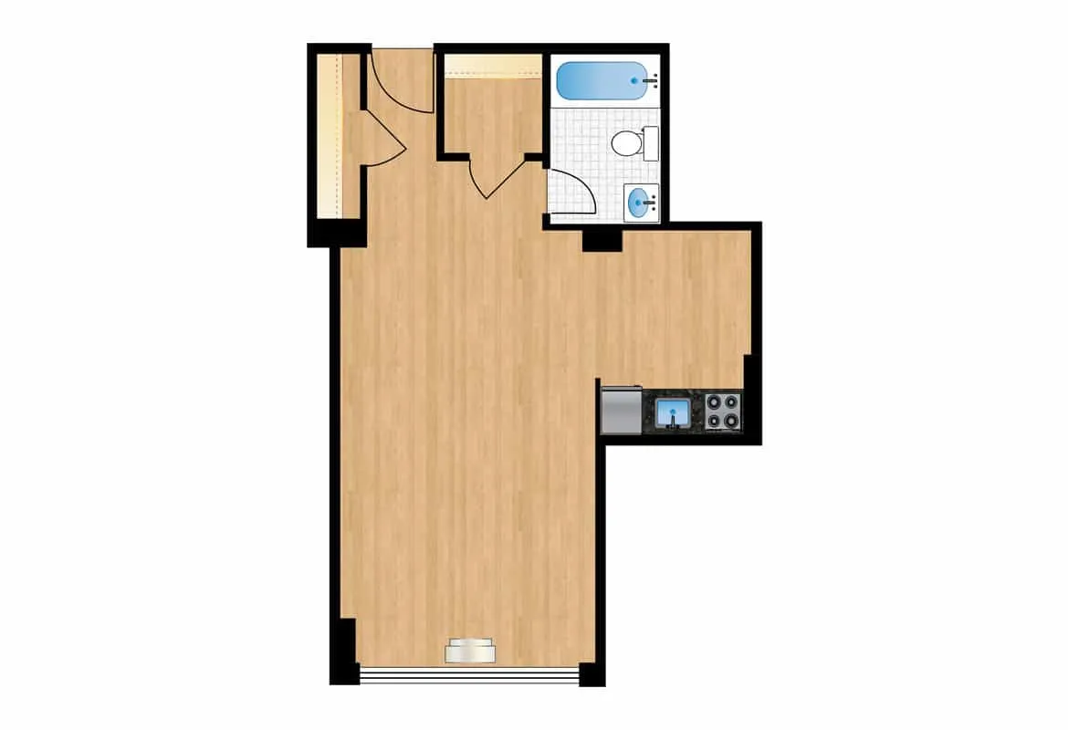 Studio — Tier 9 floor plan