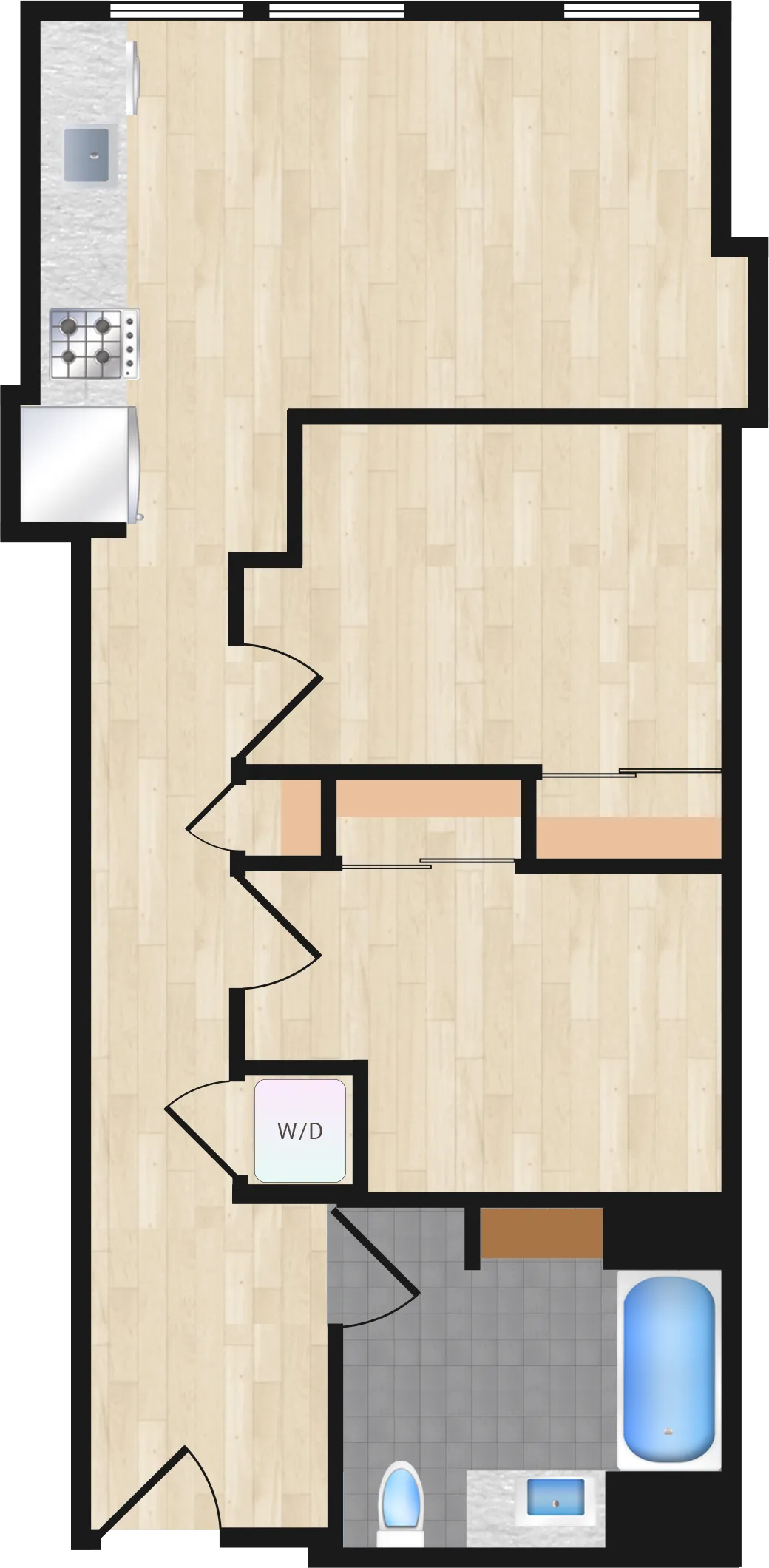 Two Bedroom — Two Bedroom 111 floor plan