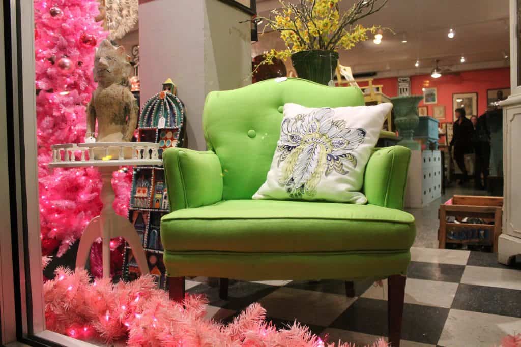 Vintage Furniture Shop In D.C. Featuring Green Chair