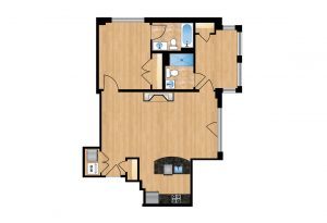The Regent Unit 107 Apartment Floor Plan