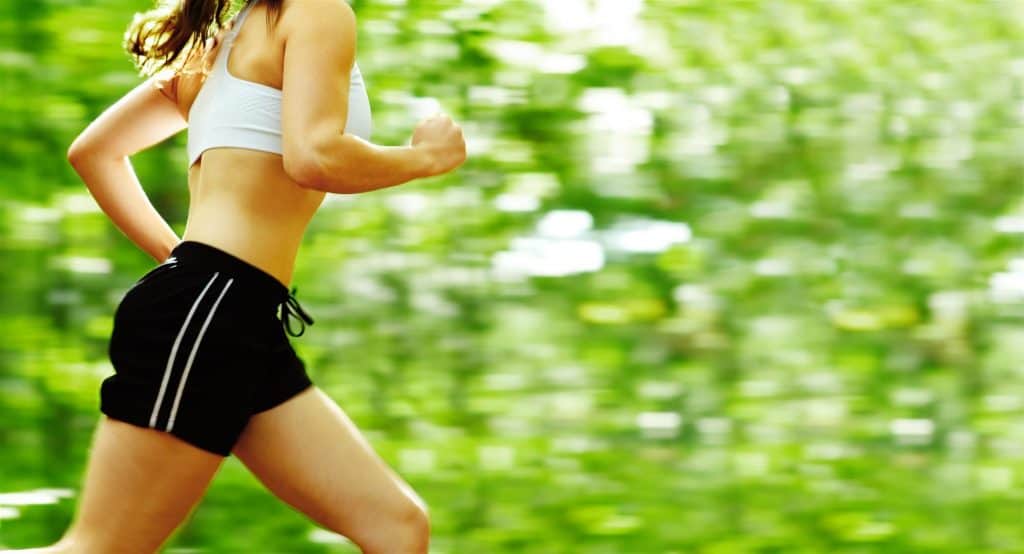 Woman Jogging and Running