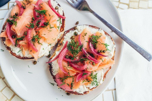 Gourmet Lox on Bagel from a Georgetown DC Cafe