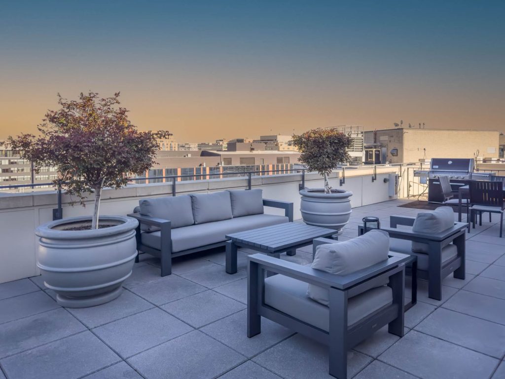 Luxury Outdoor Hanging Spot at Keener Management's Dupont Circle DC Apartment Rentals